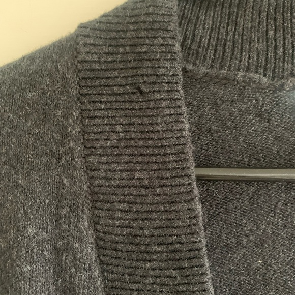 cj banks gray open long cardigan sweater NWT  with flaw Size 2X - Picture 8 of 9